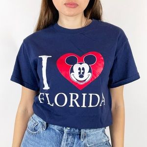Vintage 90s I Heart Florida Mickey Disney T-Shirt